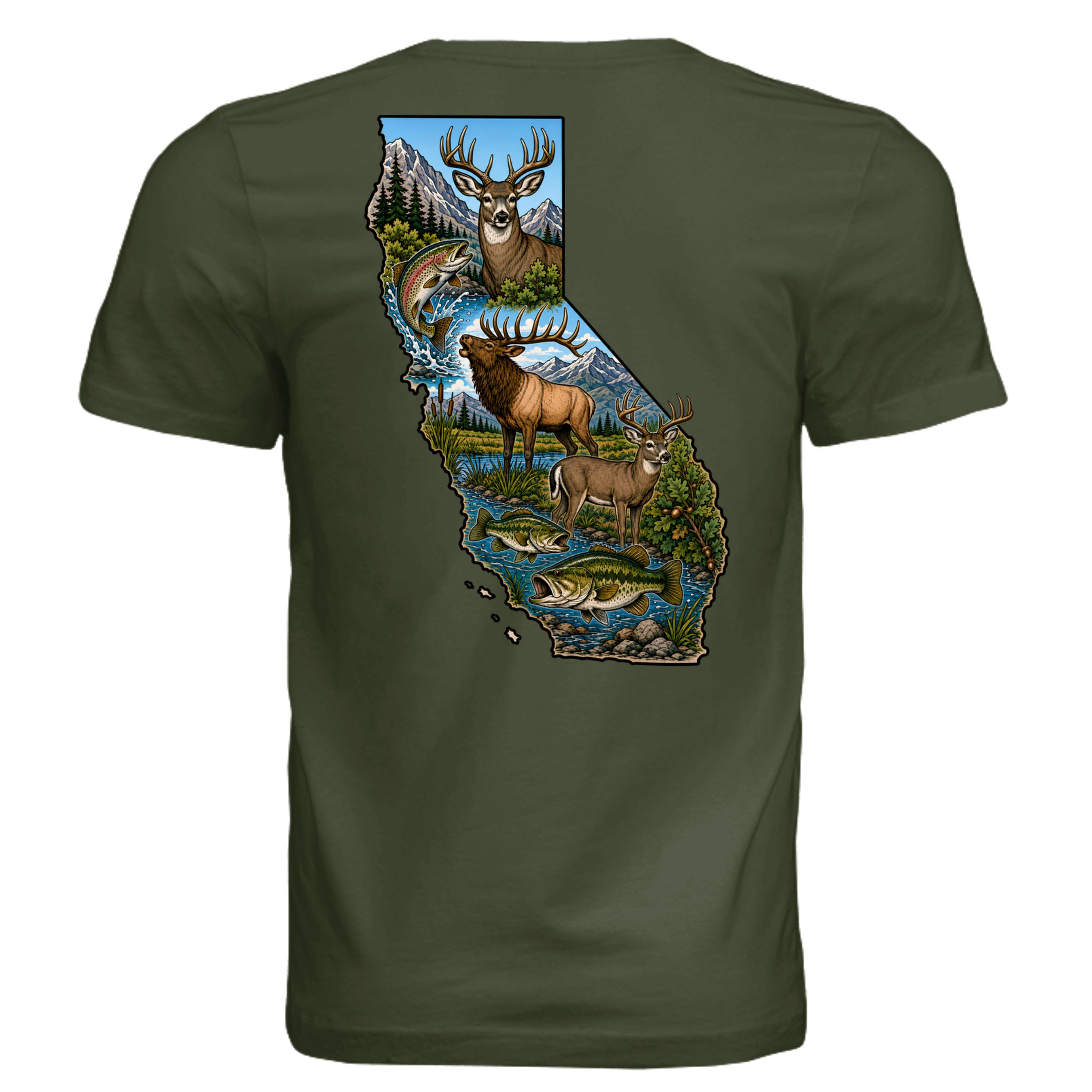 Military Green - 3001C - BACK