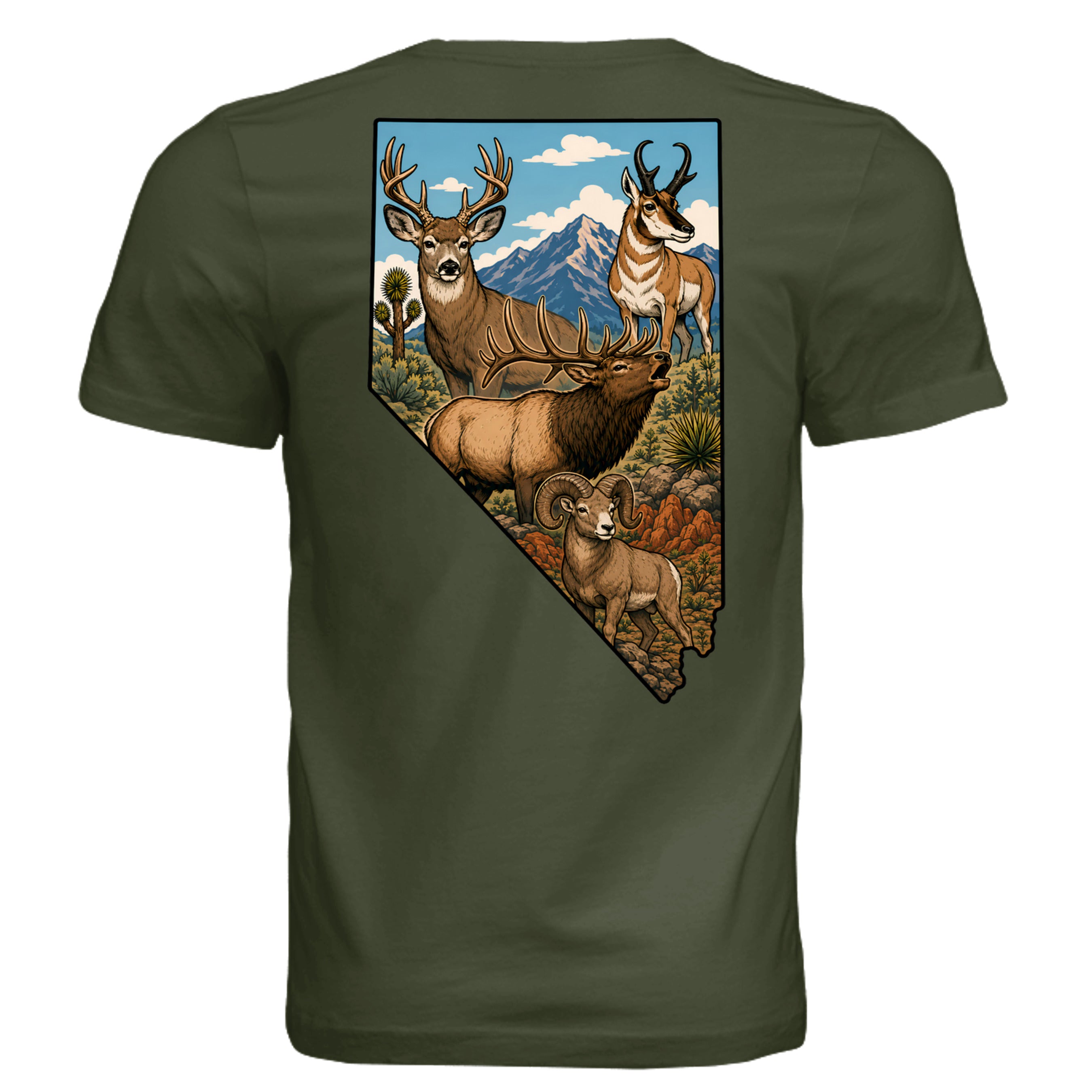 Military Green - 3001C - BACK