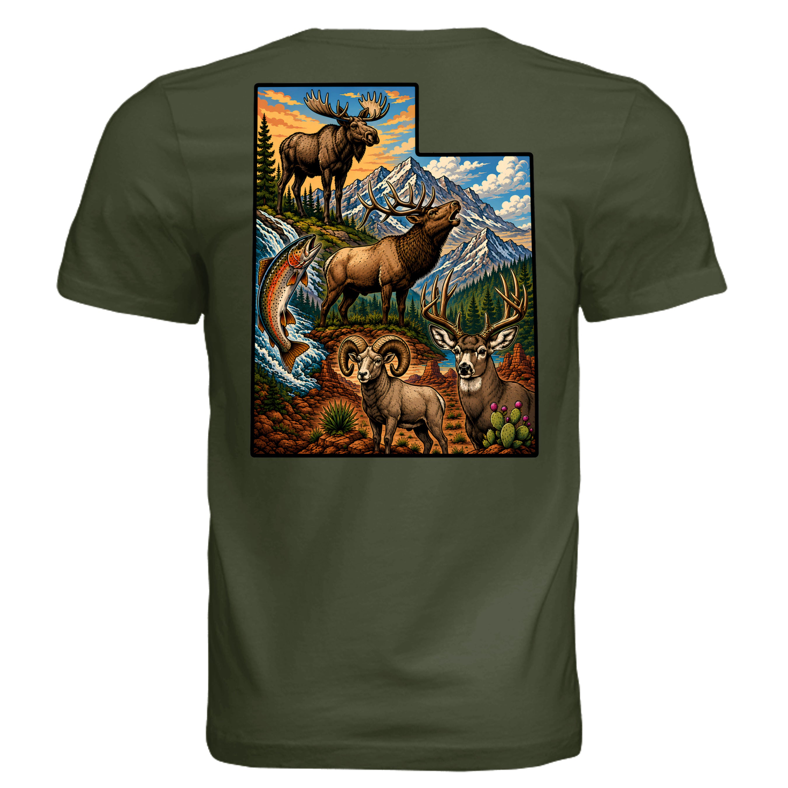 Military Green - 3001C - BACK
