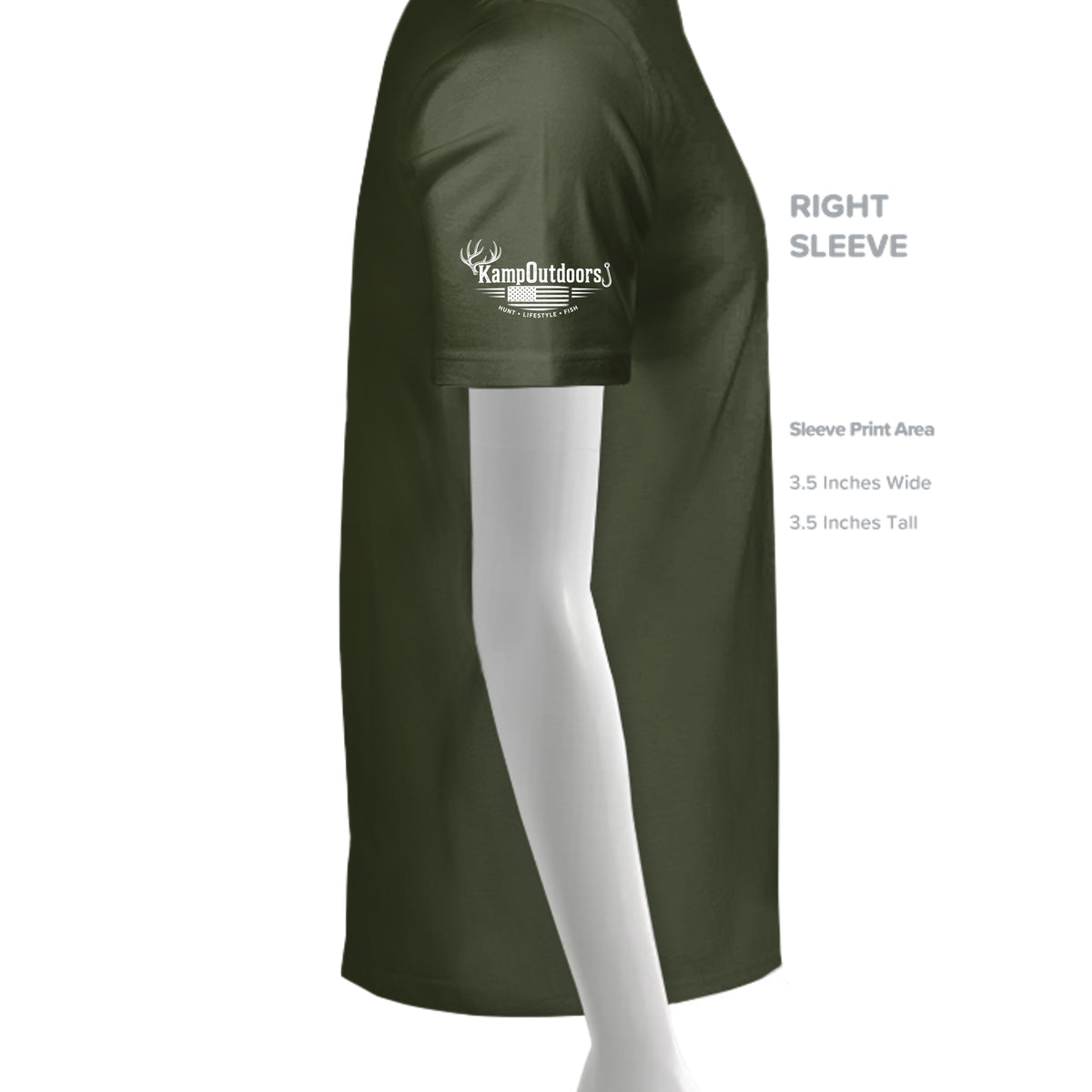 Military Green - 3001Y - SLEEVE_RIGHT